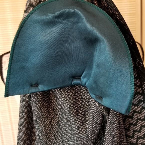 Vintage Retro Stretch Blazer in Forest Green, M - Picture 4 of 7